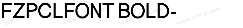 FZPCLFONT BOLD字体转换
